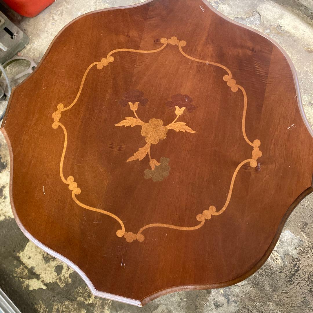 Y*u様 象嵌 コーヒーテーブル　丸テーブル　サイドテーブル 幅54cm A