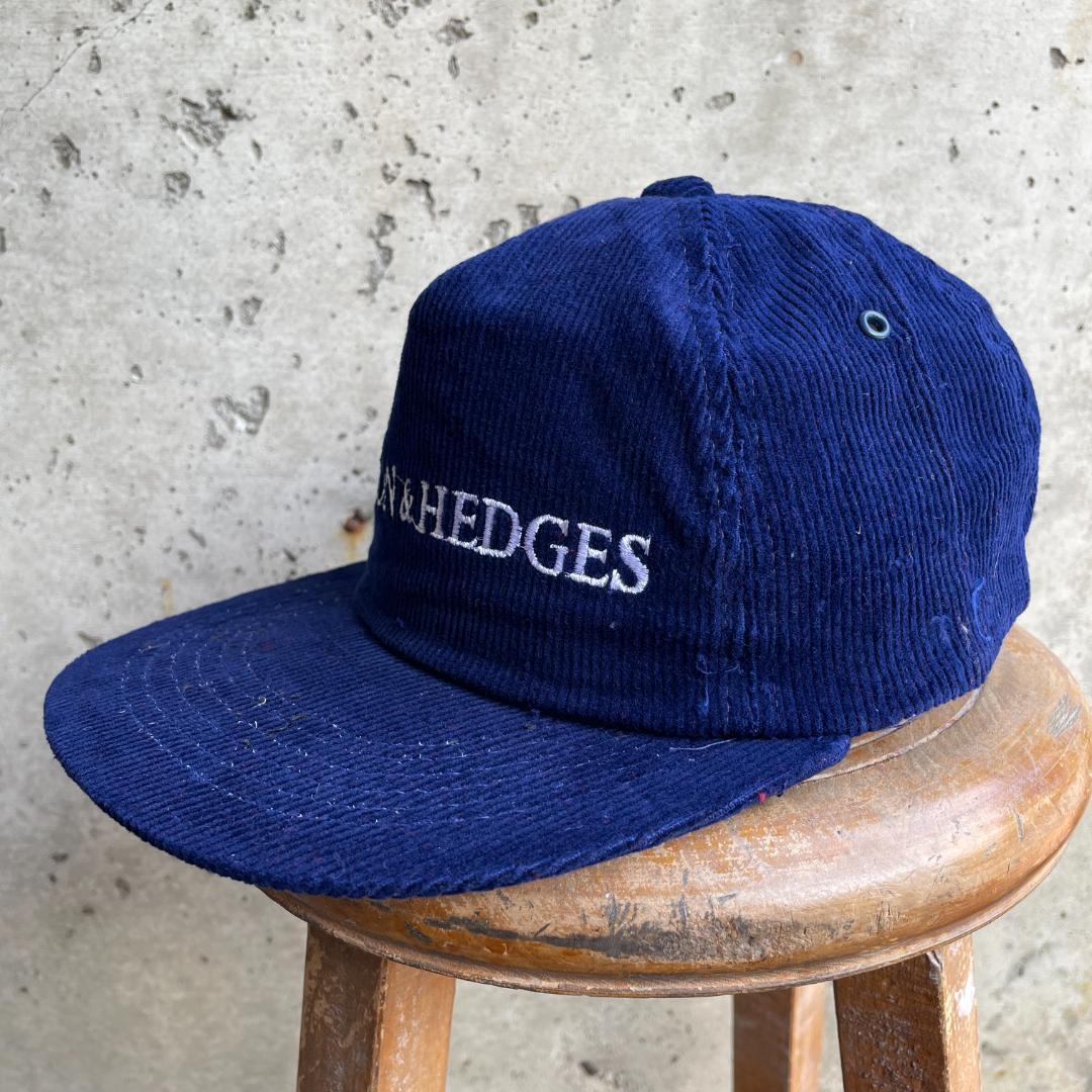 90s タバコ銘柄 イギリスたばこ コーデュロイ ビンテージ キャップ 帽子