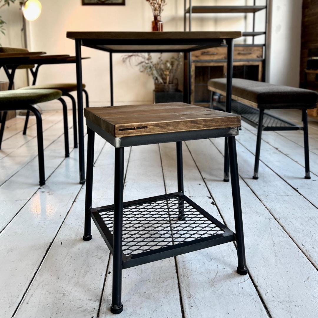 インダストリアルブランチ【サイドテーブル（展示品）】アイアン家具/ハンドメイド
