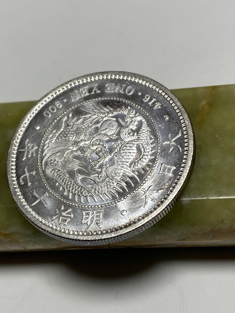 一円銀貨、明治１７年、綺麗、銀貨、、古銭