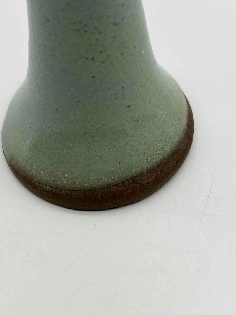 金から元時代　鈞窯　月白釉観音浄瓶　旧家蔵出し　窯変釉　唐物(C-44)