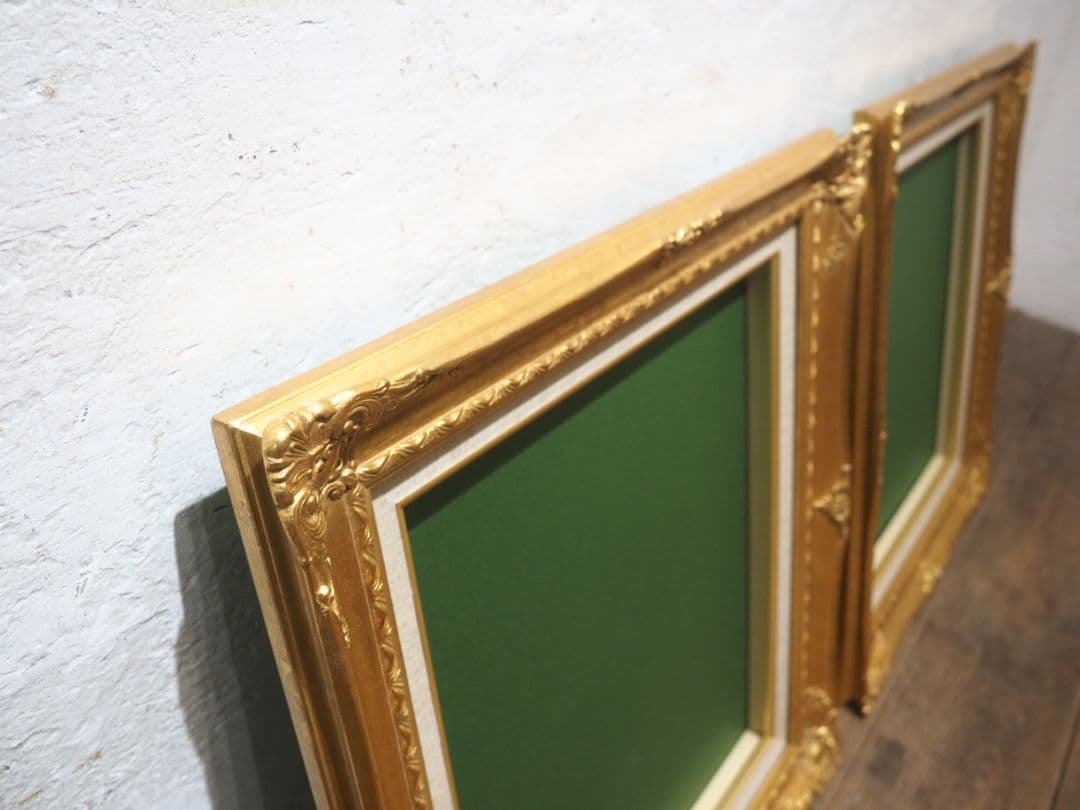 1291　レトロな額縁　F8　アートフレーム　油彩　水彩　画材　ビンテージ