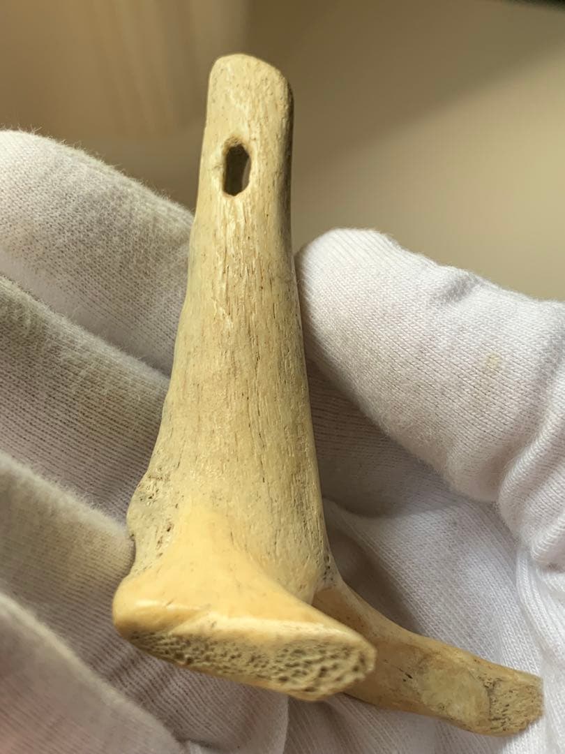 縄文時代　出土　骨角器　骨製首飾り　石器　土器　勾玉　根付　水石　魔除け　弥生