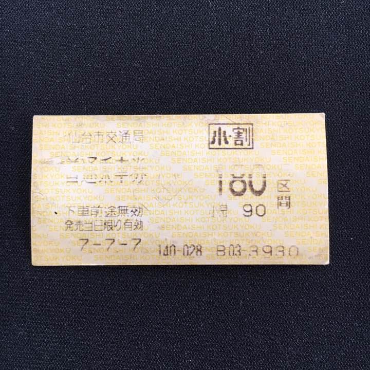 超レア★【お宝】切符：777 仙台市地下鉄 平成7年7月7日 小人