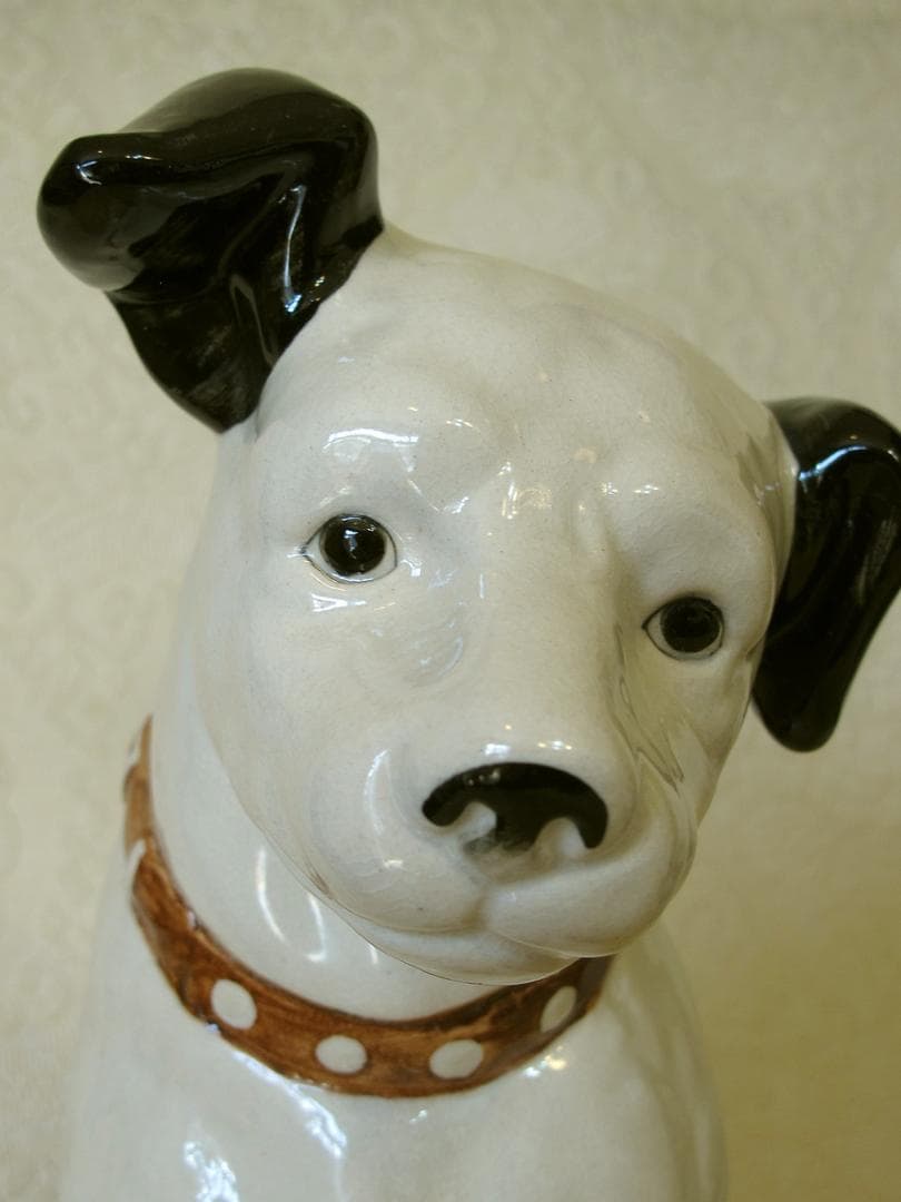 ビクター犬　ニッパーくん　大型31.5センチ　ビクター　犬　レア　爪付き　陶器