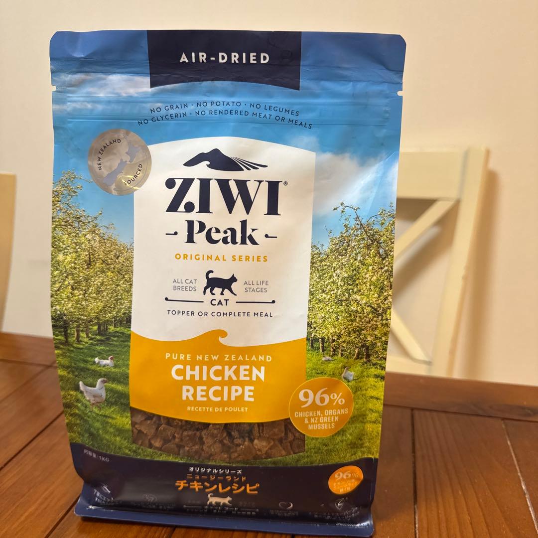 ZIWI ~peak~ チキン味　キャットフード 1kg×2袋　エコバッグ付き