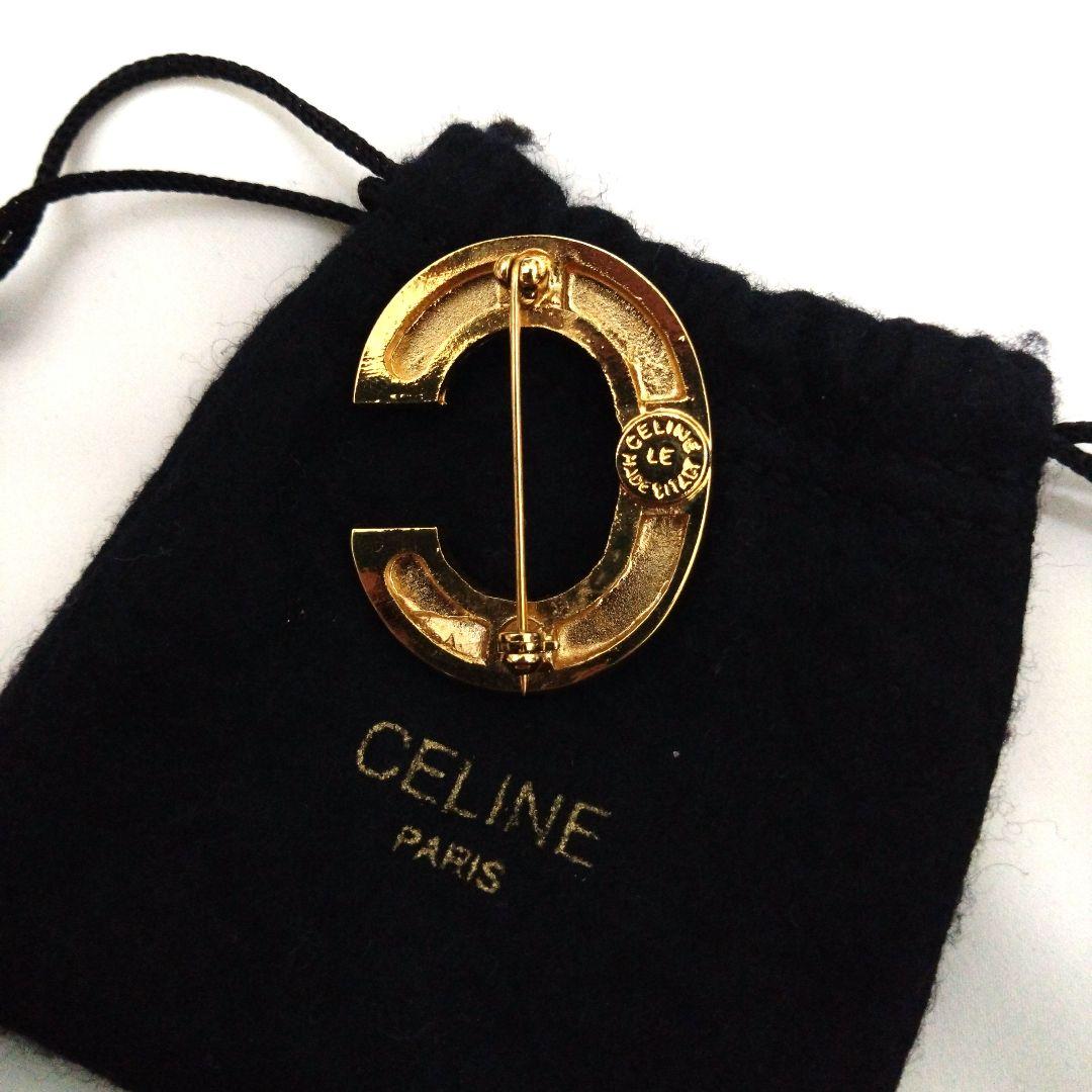 超希少　CELINE　ヴィンテージ　Cロゴ　ブローチ