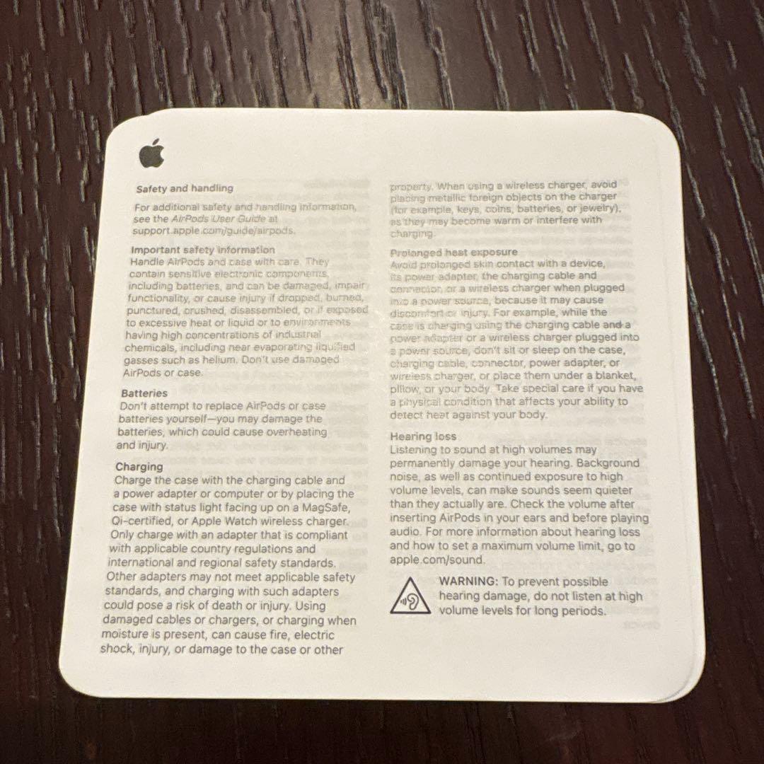 AirPods Pro 2 本体 充電ケーブル付き　正規品