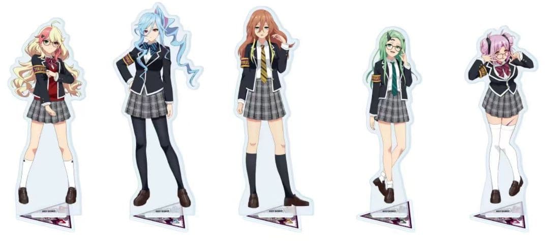 劇場版マクロスΔ 池袋デルタ学園 闇な生徒会 アクリルスタンドセット