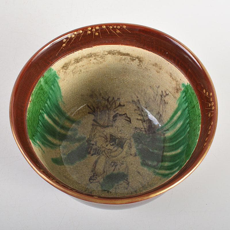 豊楽焼　四代豊助造　木具写し　鉢　共箱　C　6726C