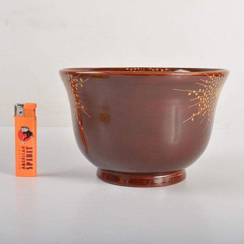 豊楽焼　四代豊助造　木具写し　鉢　共箱　C　6726C