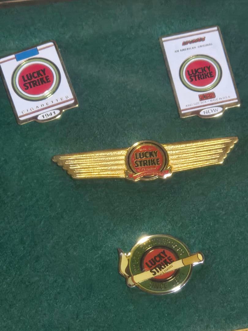 Lucky Strike 125周年記念ピンセット　バッジ　希少品　美品