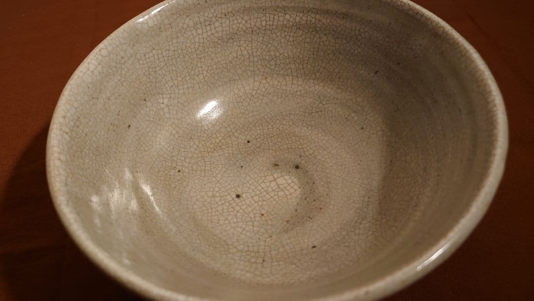 李朝　青磁　朝鮮陶器　アンティーク李朝　抹茶碗　金沢茶道家放出品　１客