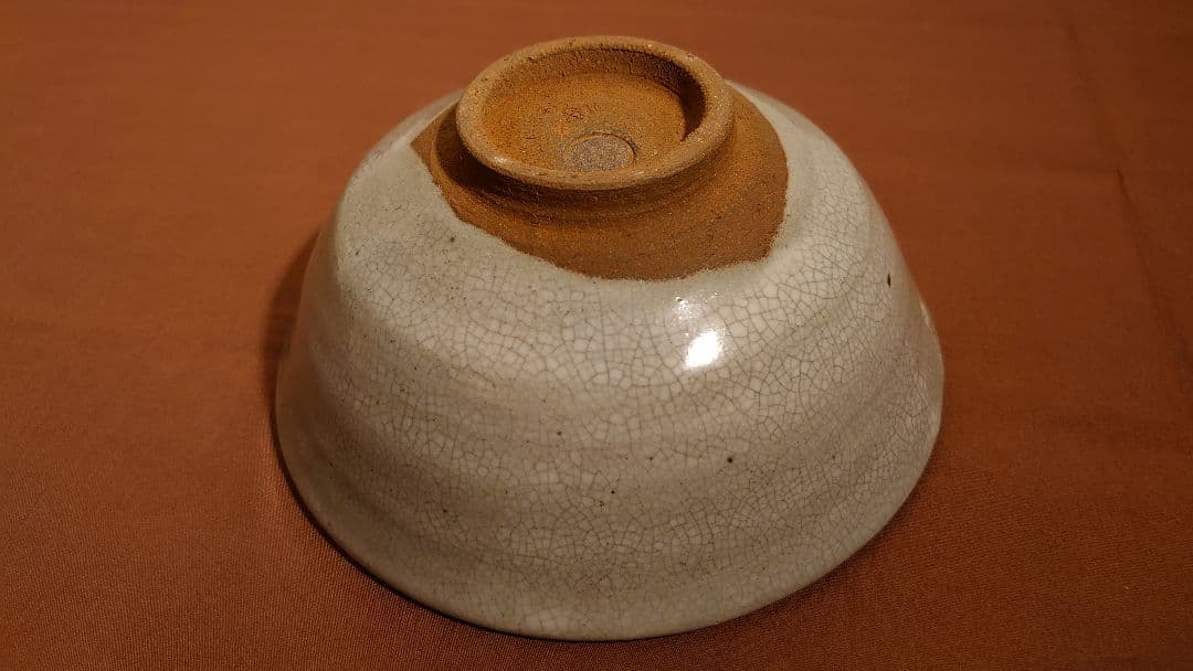 李朝　青磁　朝鮮陶器　アンティーク李朝　抹茶碗　金沢茶道家放出品　１客