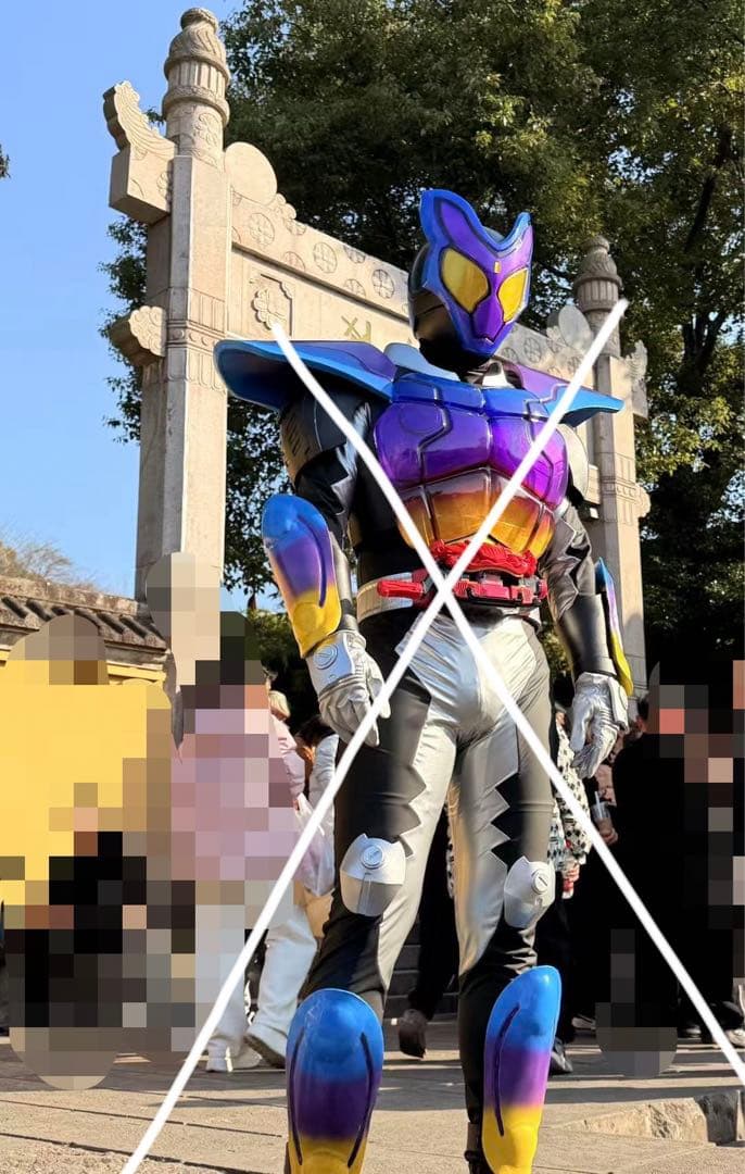 【美品】【未使用】マスクのみ　アトラク　コスプレ　仮面ライダー 1/1プロップ