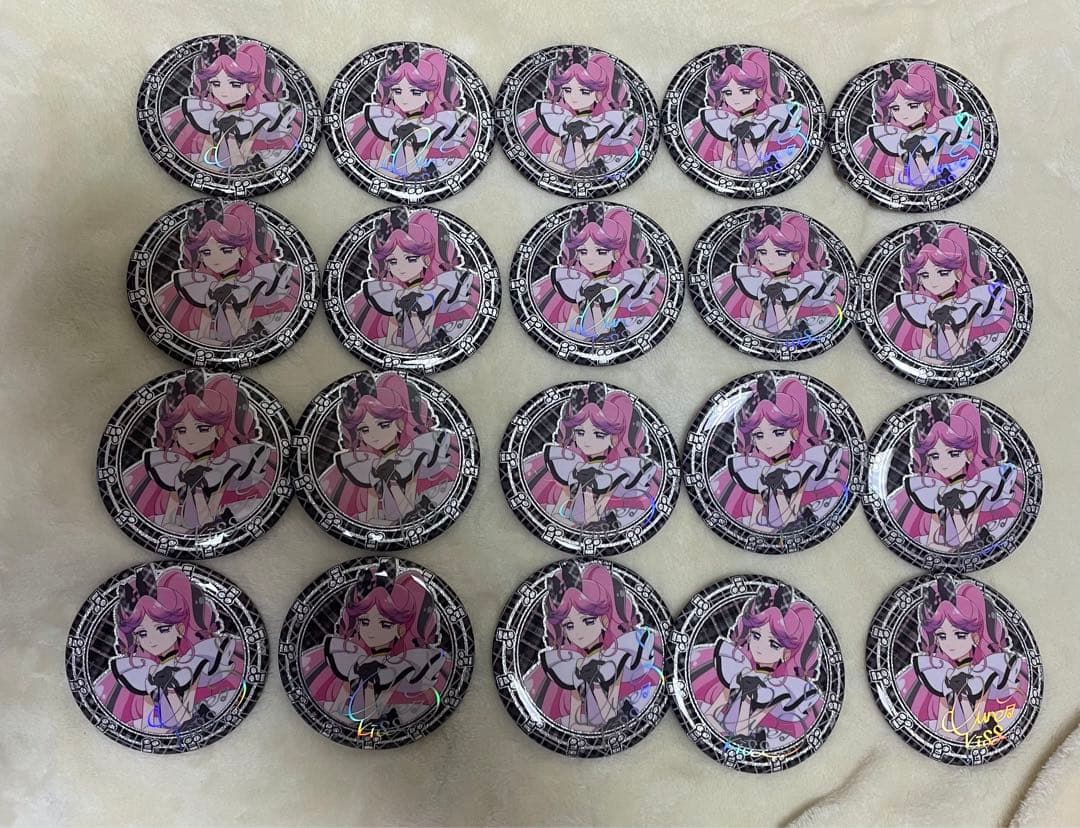 キミとアイドルプリキュア展　キュアキッス　缶バッジ　サイン　20個セット