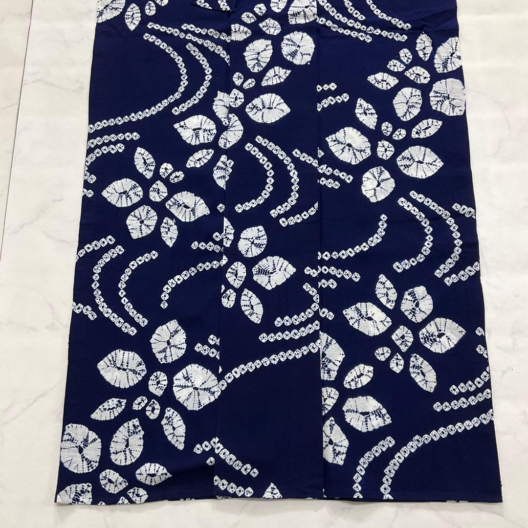 厳選◆夏物浴衣◆未使用同然◆有松鳴海絞り木綿◆総手絞り◆仕付け裄69丈161.5