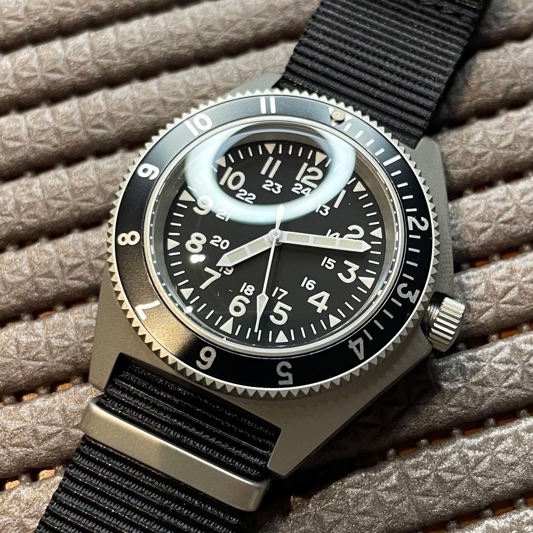 新品 ミリタリーウォッチ TYPE2 米軍 パイロット セイコームーブ