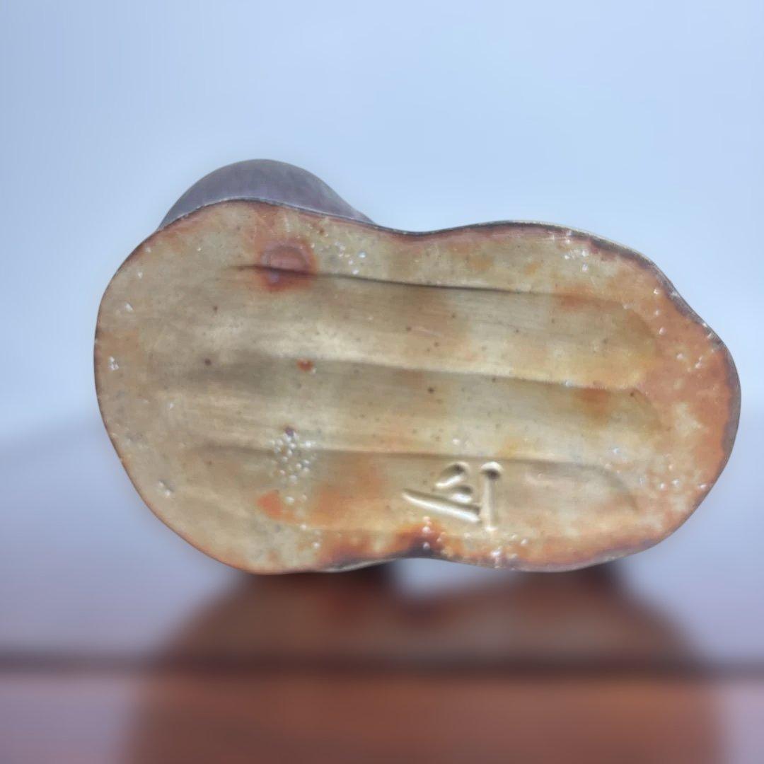 備前焼　干支　酉　縁起物　置物　供箱