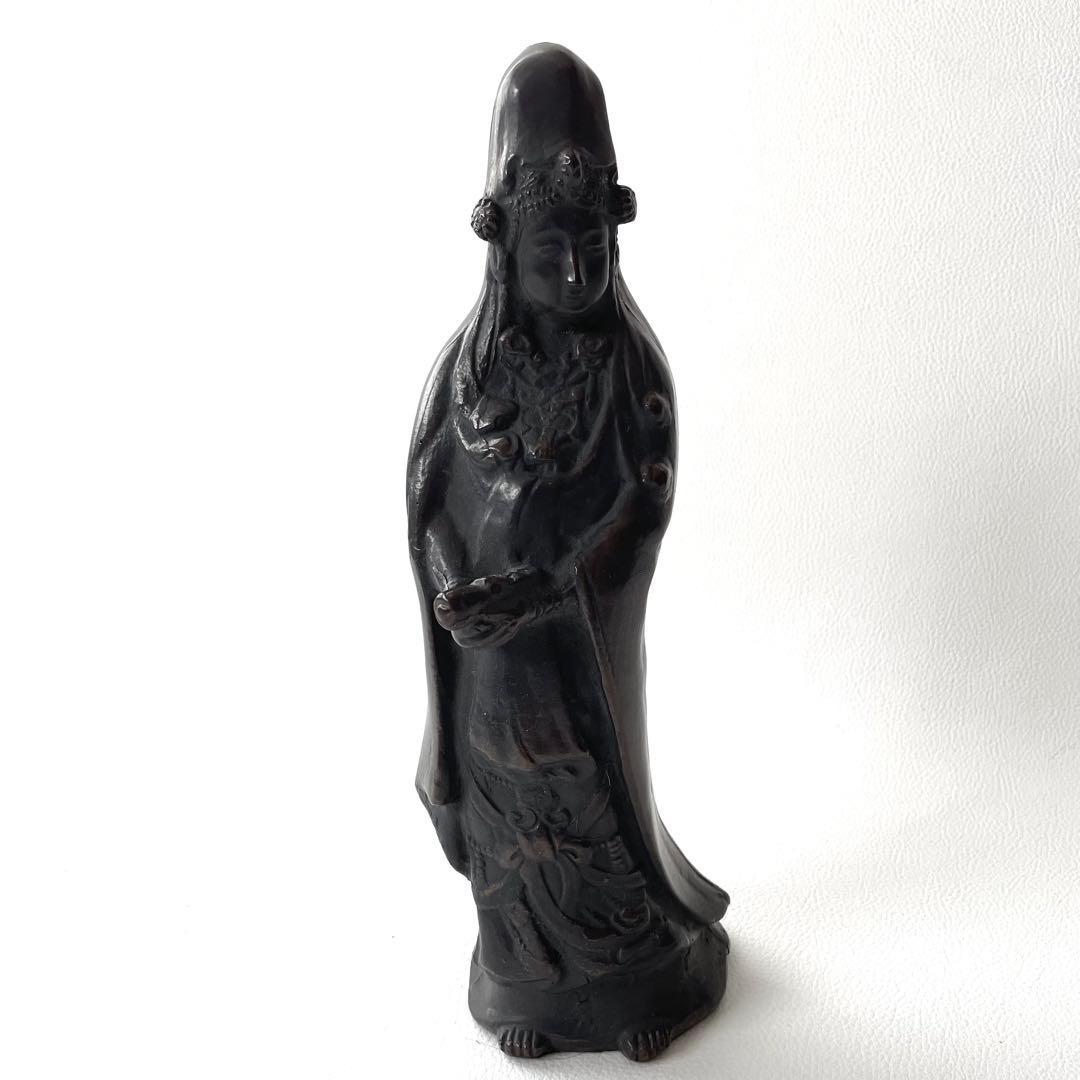 レトロ ［希少］銅製　観世音菩薩　立像