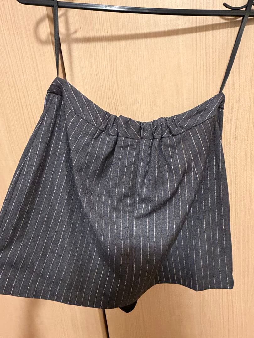 ROBE de FLEURS Glossy ストライプタイトドレス