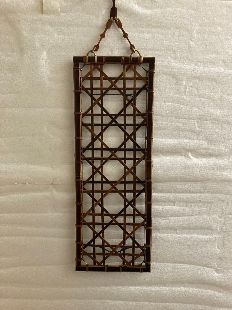 竹工芸　短冊かけ　竹　八木澤正