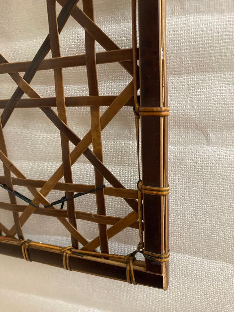 竹工芸　短冊かけ　竹　八木澤正