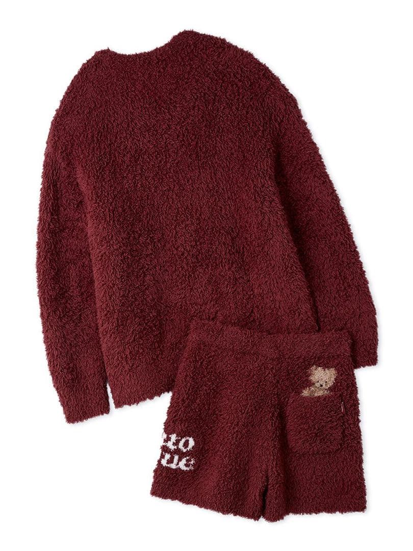 【HOLIDAY】スノーベア 短 セットアップ 赤 新品未使用 ジェラートピケ