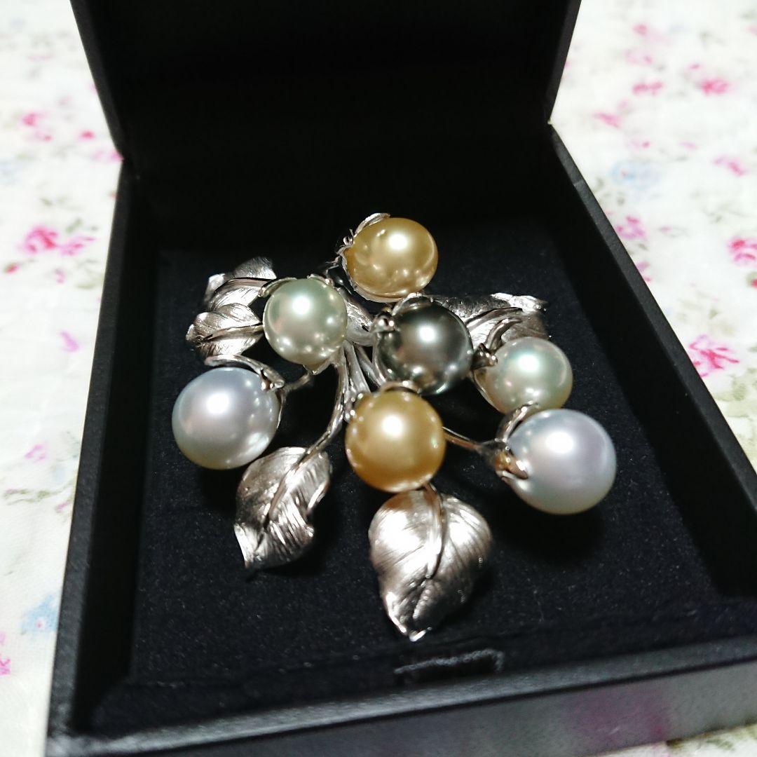 ばにらあいす　GSTV 真珠ブローチ