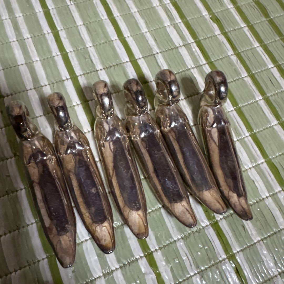 フランス　スワン　白鳥　カトラリーレスト　シルバープレート　6個セット