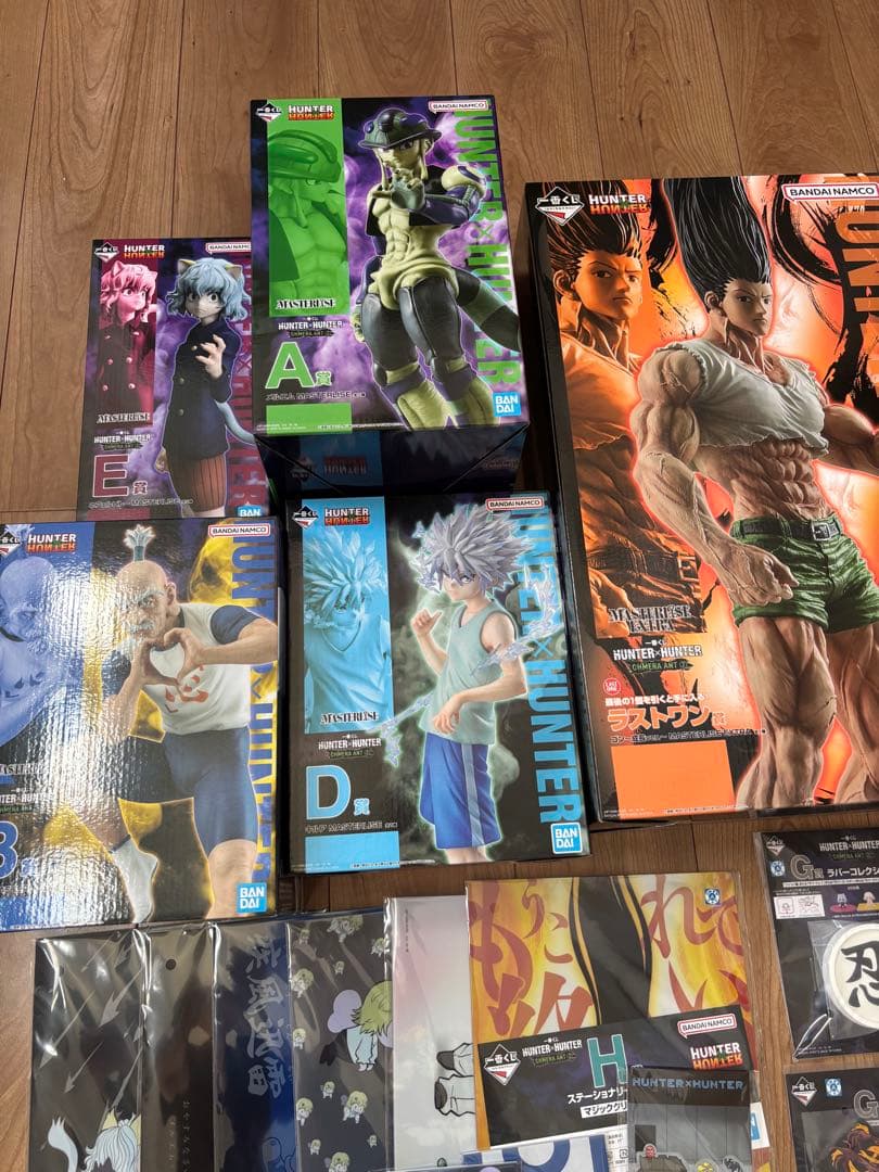 一番くじ ハンターハンター ラストワン賞 A賞 B賞 D賞 E賞計5点おまけ付き