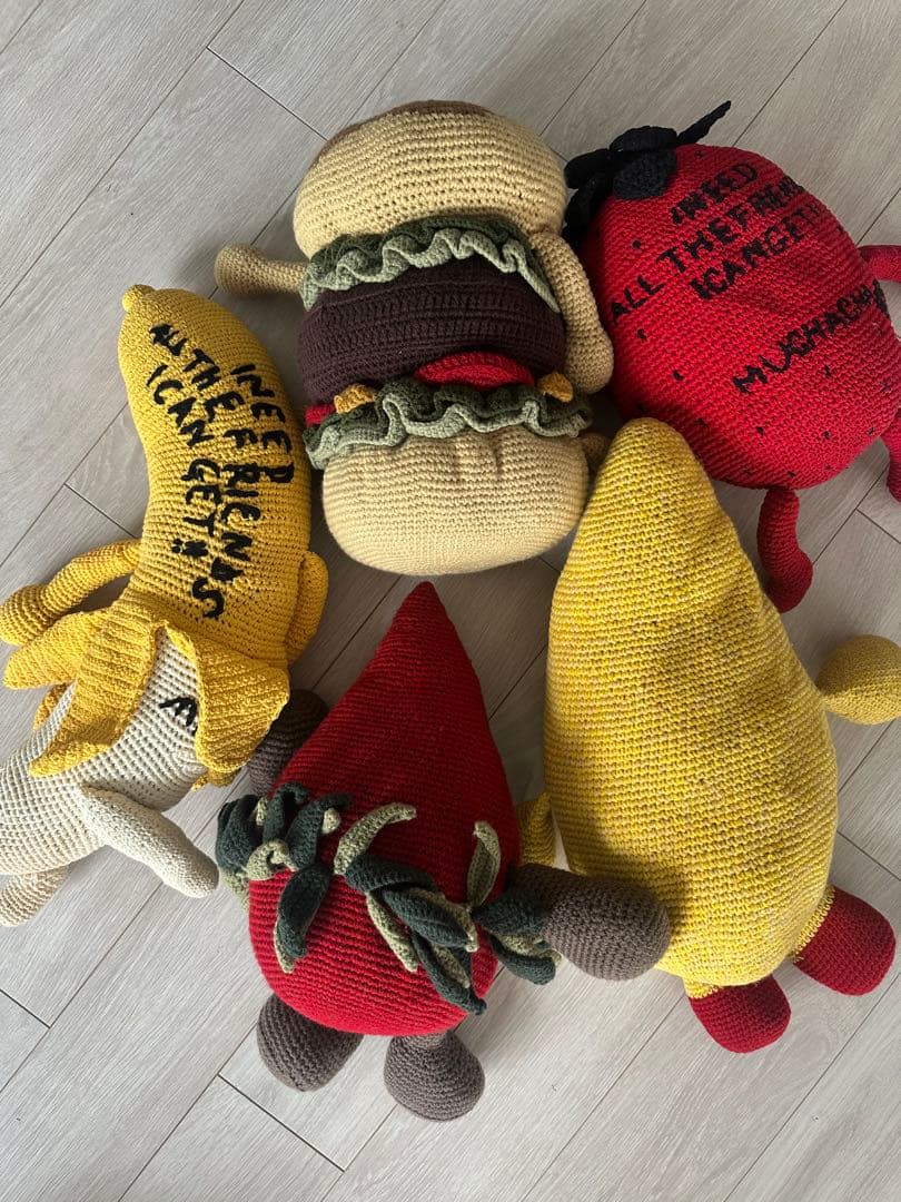 あちゃちゅむムチャチャぬいぐるみセットkeikiii編みぐるみ　ヴィンテージ