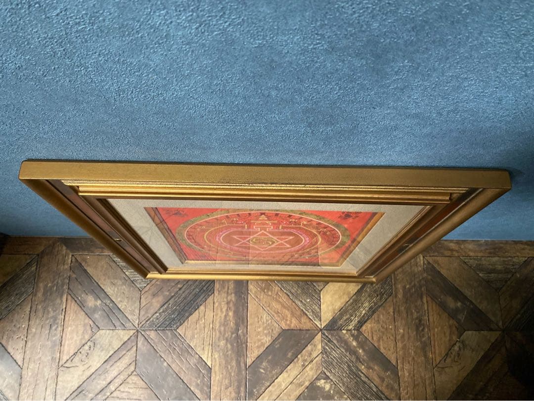 チベット マンダラ 額縁 インテリア アート