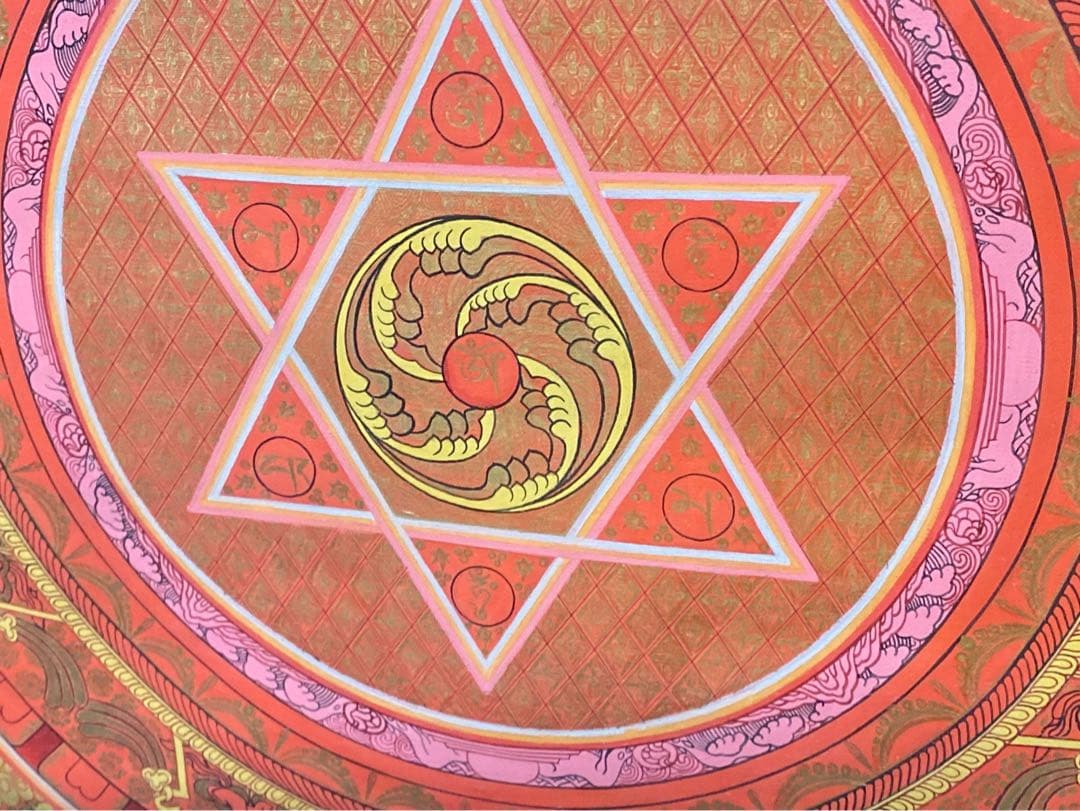 チベット マンダラ 額縁 インテリア アート