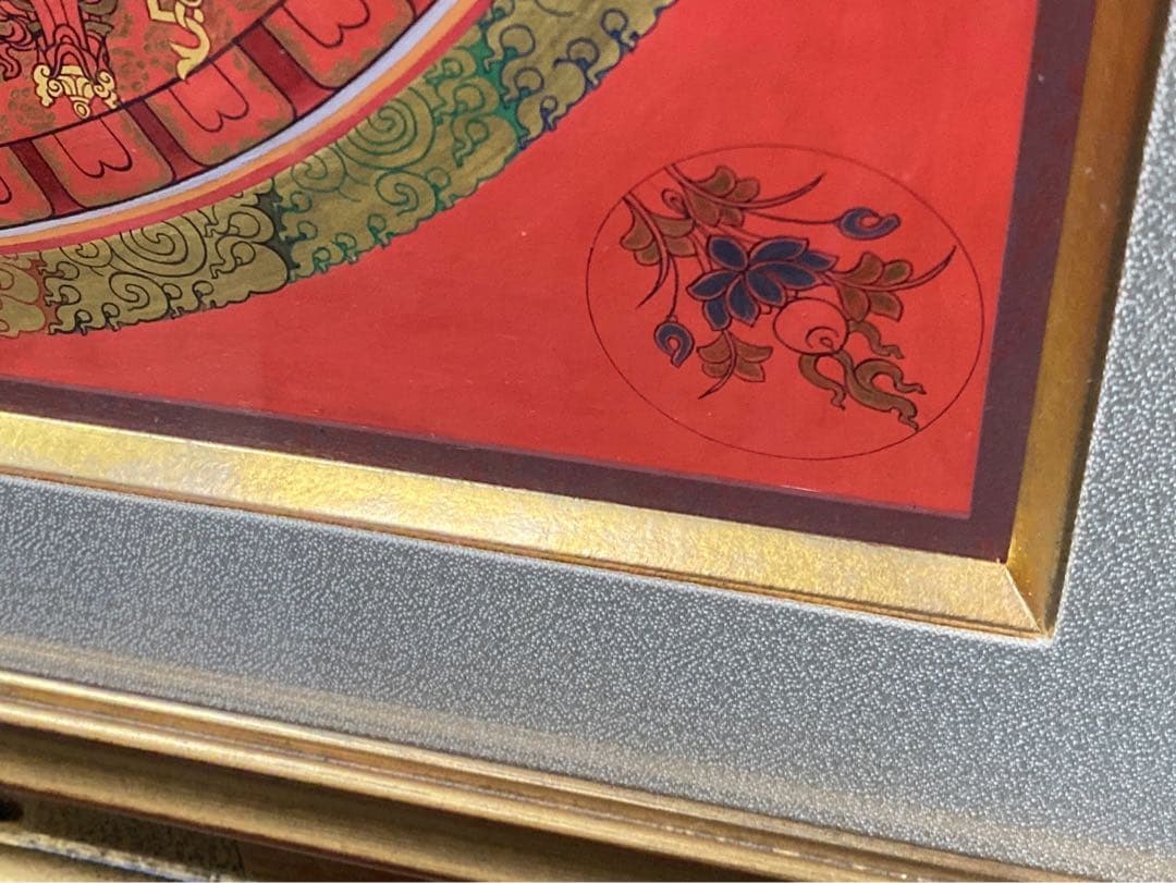 チベット マンダラ 額縁 インテリア アート