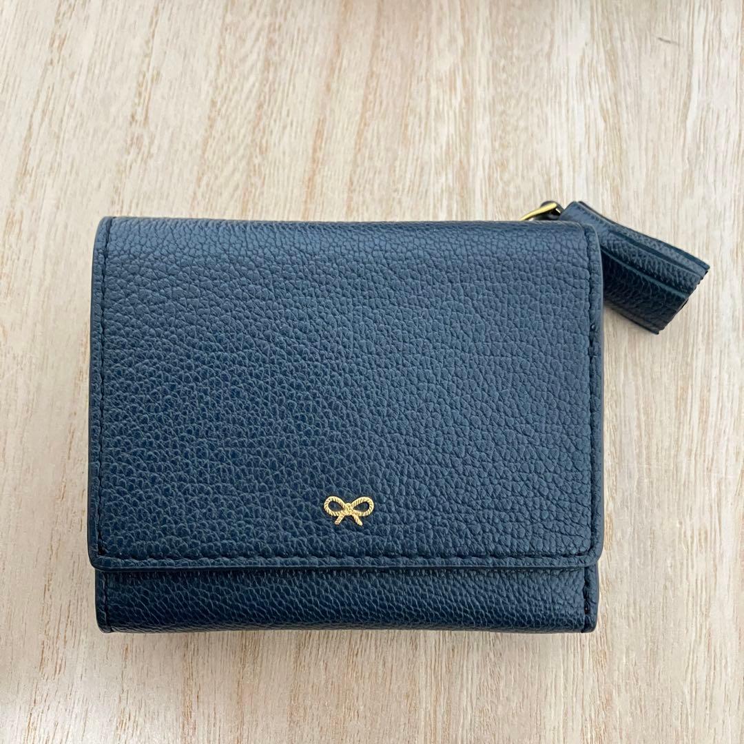 定価5.3万✨訳あり✨極美品✨アニヤハインドマーチ✨ミニ財布✨eyes✨紺