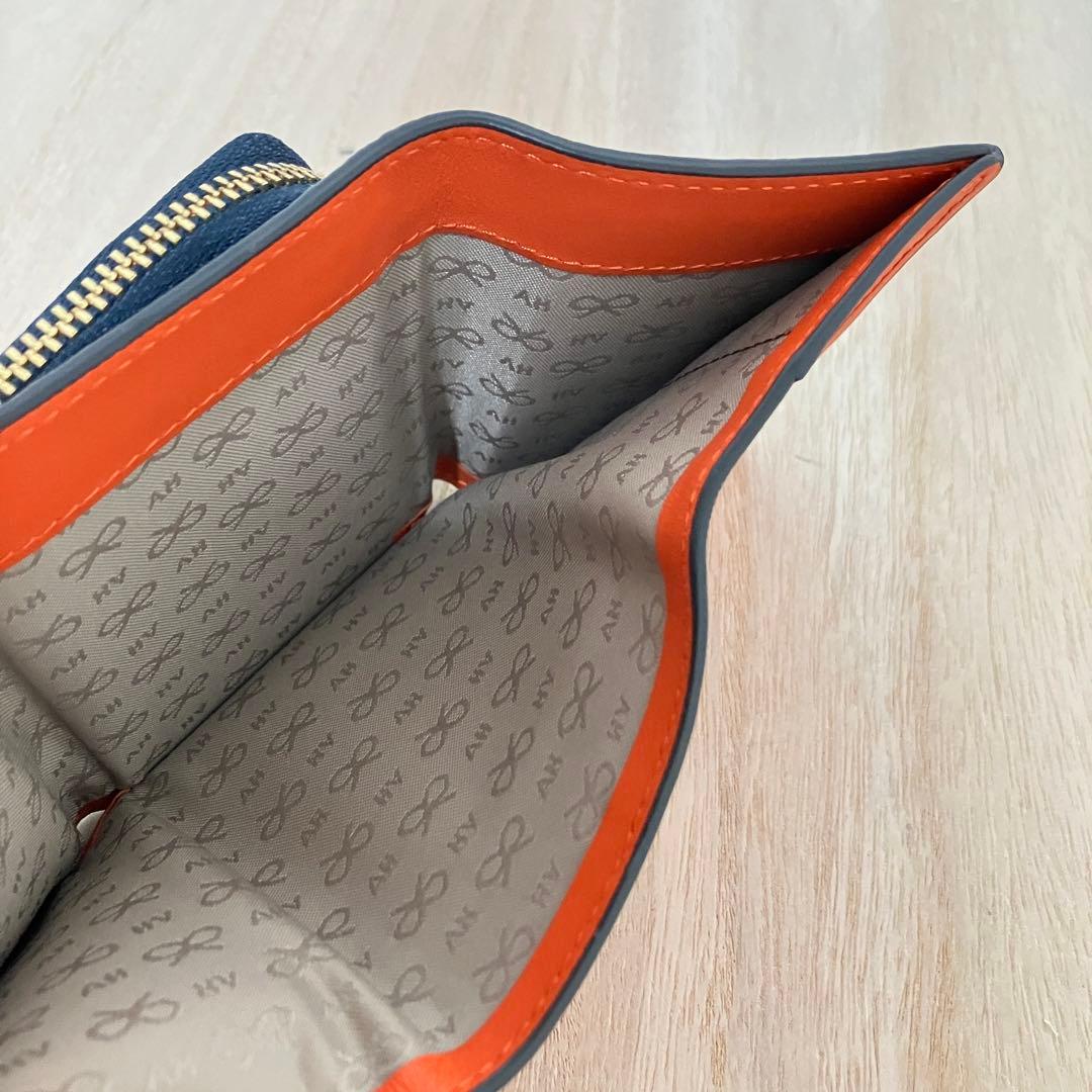 定価5.3万✨訳あり✨極美品✨アニヤハインドマーチ✨ミニ財布✨eyes✨紺