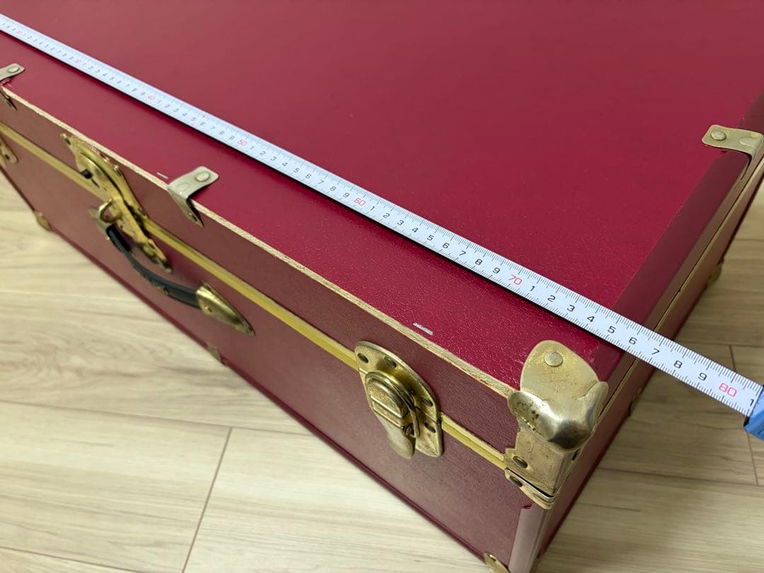 SEWARD（スワード） トランク 収納箱 ヴィンテージ風 ワインレッド