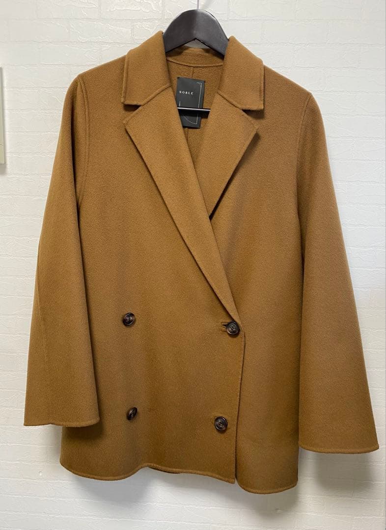 【NOBLE】Super160sチェスターミドルコート　38 キャメル