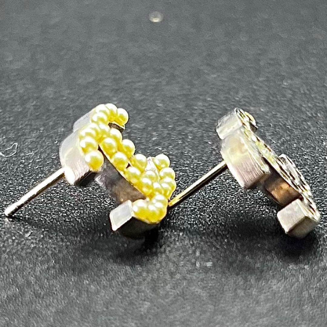 ヴィンテージ CHANEL ココマーク パール イヤリング フランス製