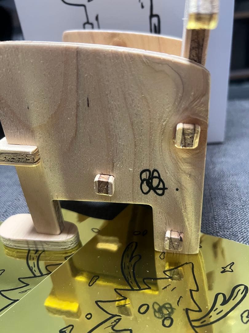 平子雄一サイン入り Yuichi Hirako スツール マスコット フィギュア