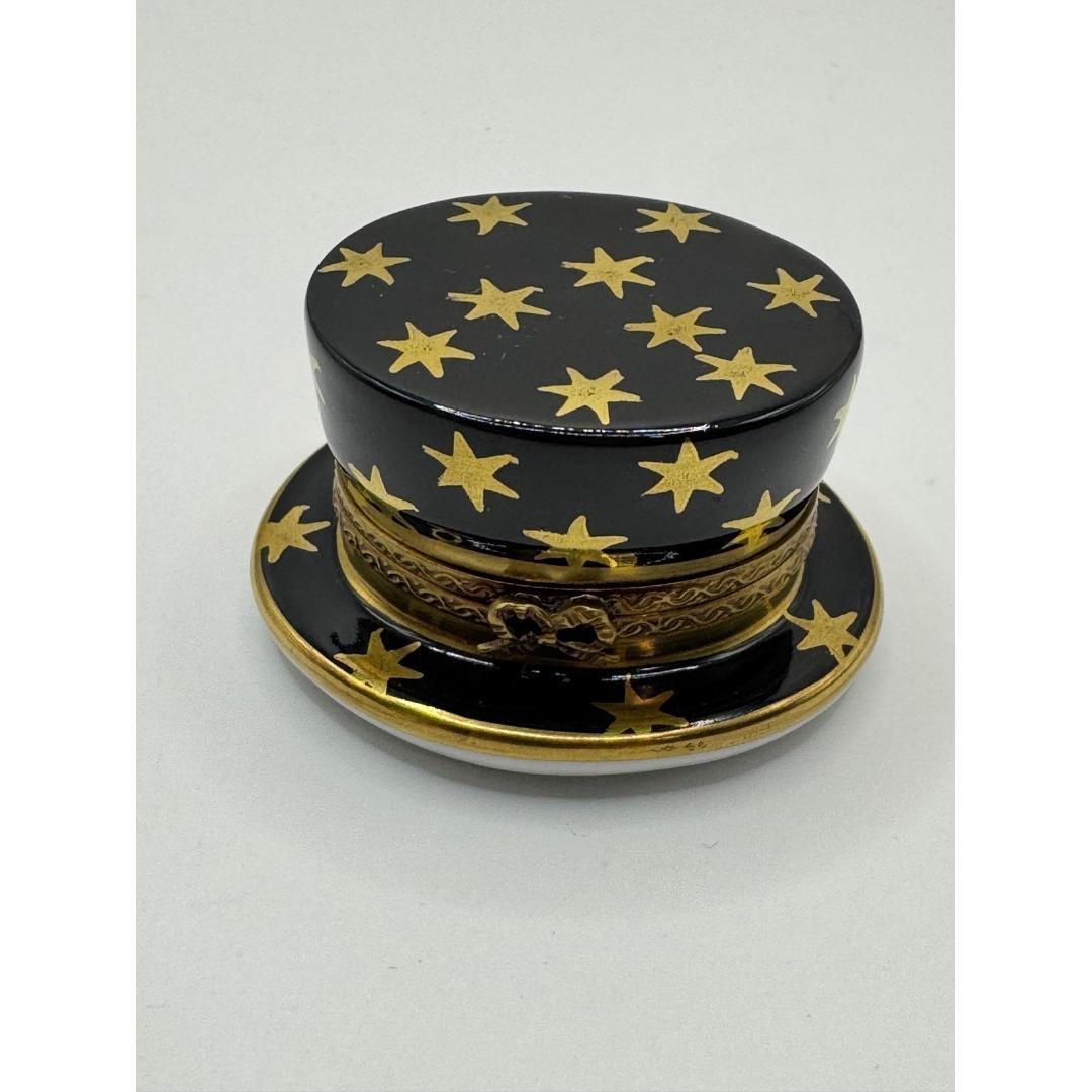 希少 リモージュボックス シルクハット ウサギ LIMOGES