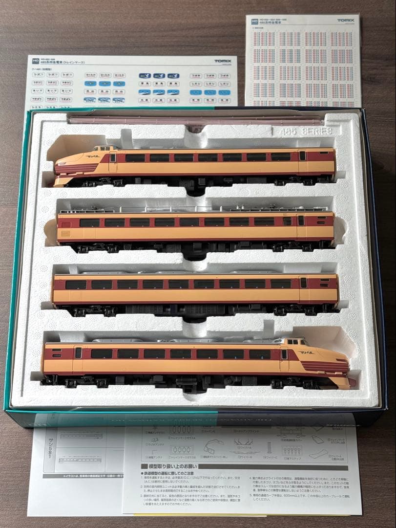 TOMIX HOゲージ HO-022 国鉄485系 特急電車 初期型 4両セット