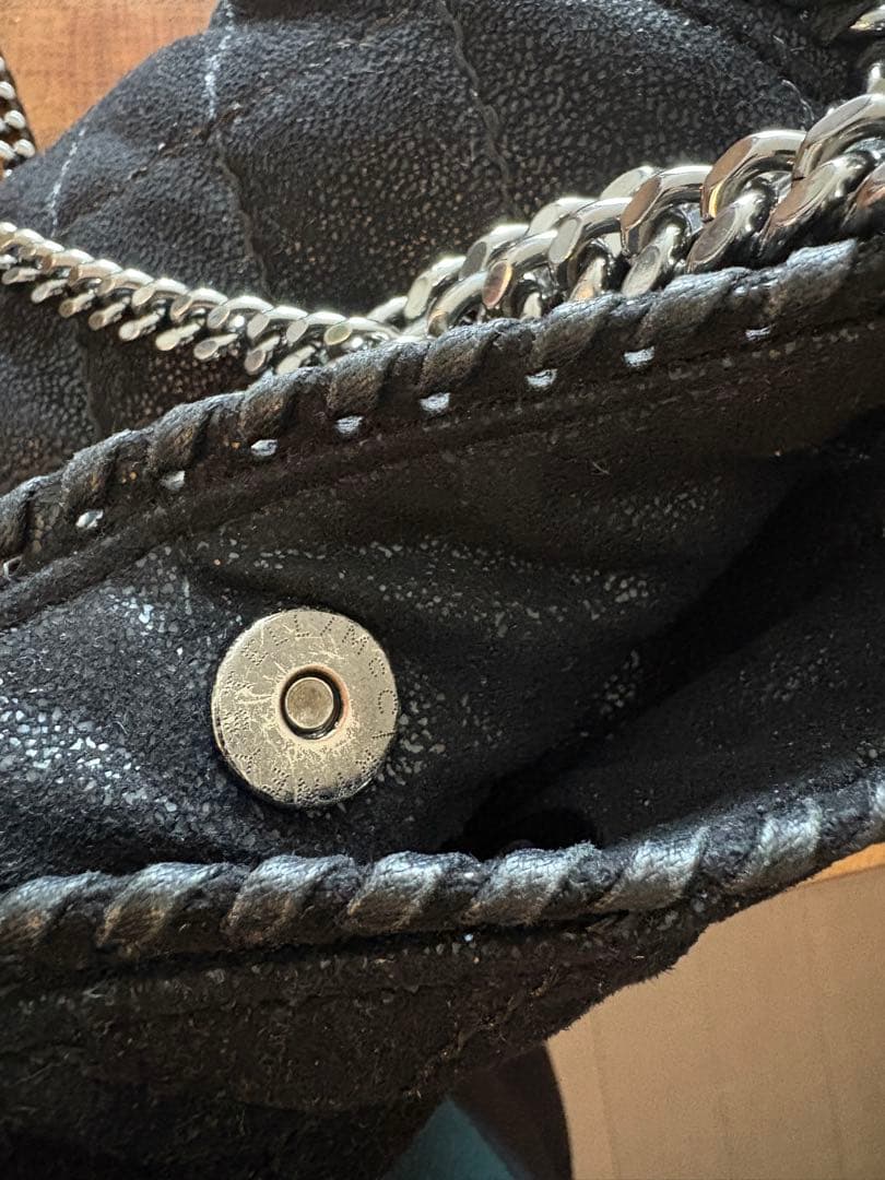 STELLA McCARTNEYブラックキルティングショルダーバッグ