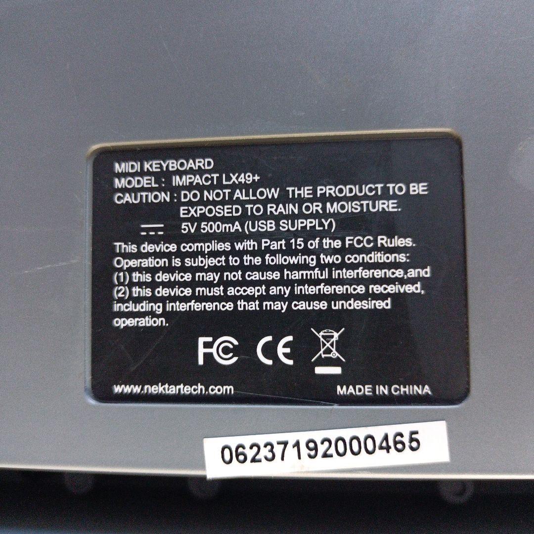Nektar IMPACT LX49+ シンセサイザー