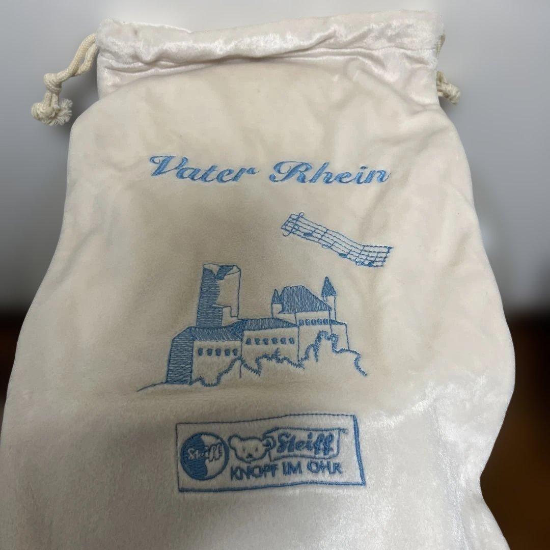 シュタイフ 箱入り ブルー 刺繍 新品未使用 テディベア 限定 白タグ