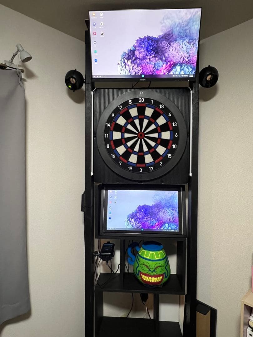 完全自作　ダーツボード台　こち