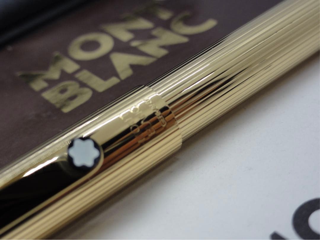 モンブラン　未使用に近い品！稀少度の高い金運を呼ぶ！総金張りSラインNo2147