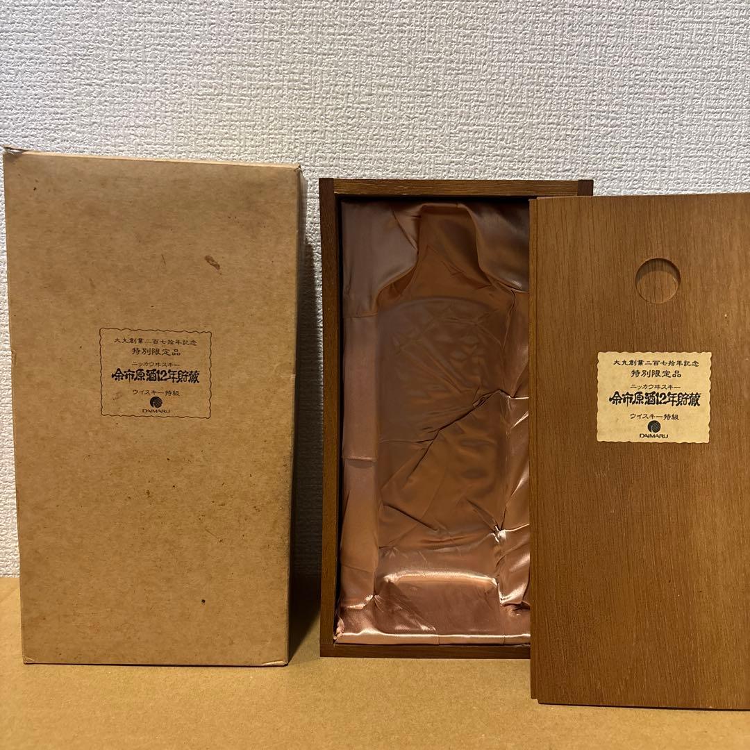 ニッカウヰスキー　余市12年　原酒貯蔵　(大丸創業270周年特別限定品) 木箱付