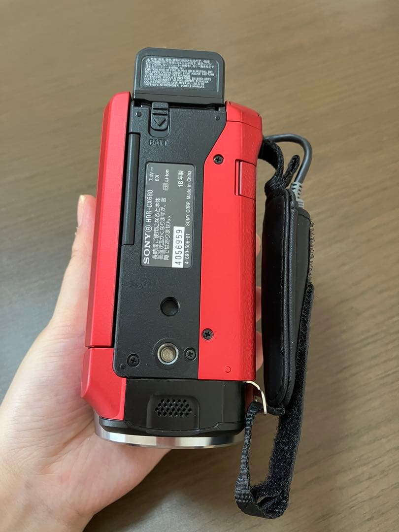 SONY HDR-CX680 デジタルHDビデオカメラ レッド　動作確認済み